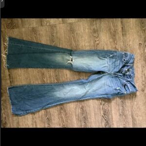 High waisted flare jeans